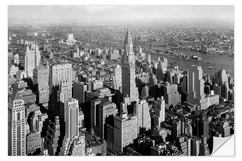 Sticker mural New York historique - Chrysler Building, 1932