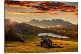 Gallery print Sunrise in the Karwendel