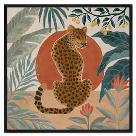 Gerahmter Kunstdruck Schöne Großkatze II