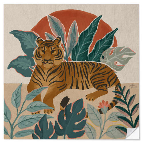 Selvklebende plakat Big Cat Beauty I