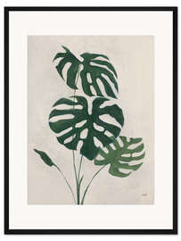 Gerahmter Kunstdruck Botanische Palme