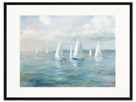 Gerahmter Kunstdruck Segelsetzen