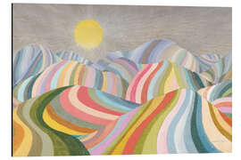 Magnettafel Bunte Hügellandschaft