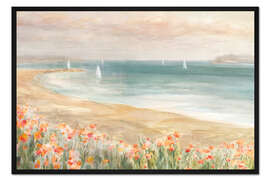 Gerahmter Kunstdruck Morgen am Strand