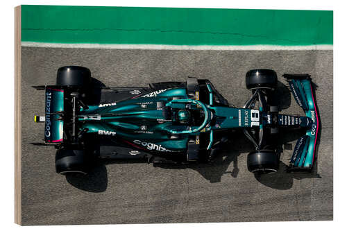 Holzbild Aston Martin Cognizant Formel 1 2021