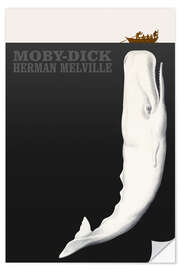 Selvklebende plakat Moby Dick