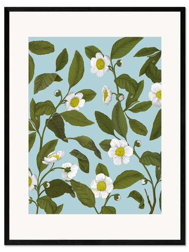 Framed art print White flowers