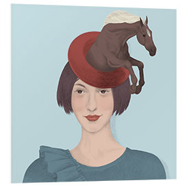 PVC-tavla Strange hat, horse