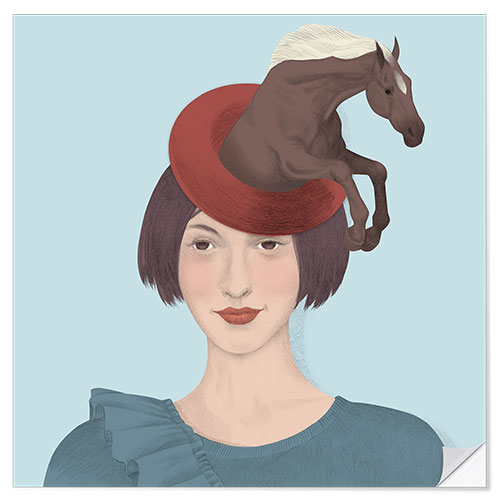 Sisustustarra Strange hat, horse