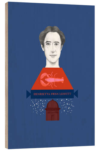 Wood print Henrietta Swan Leavitt