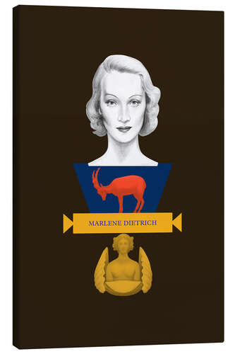 Canvas-taulu Marlene Dietrich