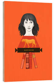 Wood print Kate Bush