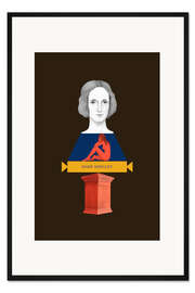 Gerahmter Kunstdruck Mary Shelley