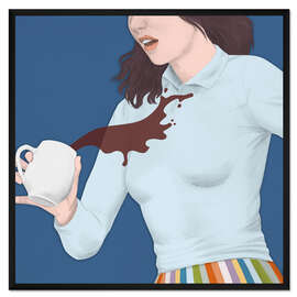 Gerahmter Kunstdruck Kaffee