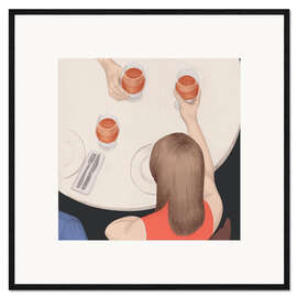 Framed art print Dinner Party