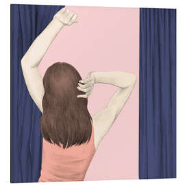 Magnettafel Mädchen am Fenster