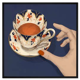Gerahmter Kunstdruck Teetasse