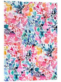 Acrylglasbild Magische bunte Blumen