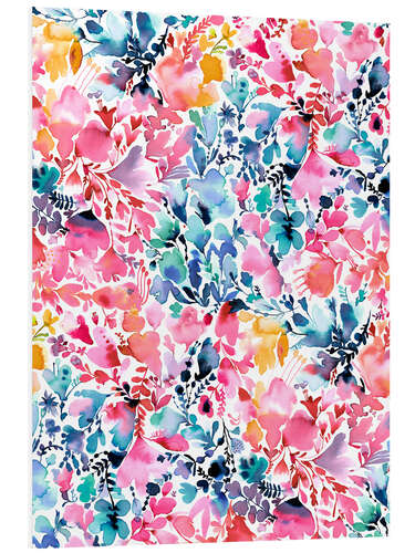 Tableau en PVC Fleurs colorées magiques