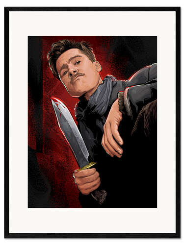 Ingelijste kunstdruk Aldo Raine - Inglourious Basterds