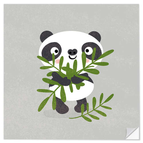 Selvklebende plakat Panda - for you