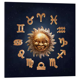 Akrylglastavla Astrology circle