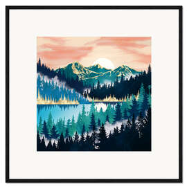 Framed art print Lake Mist