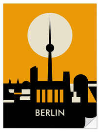 Naklejka na ścianę Berlin Skyline