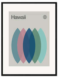 Stampa artistica con cornice Hawaii