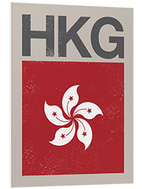 Foam board print Hong Kong Flag