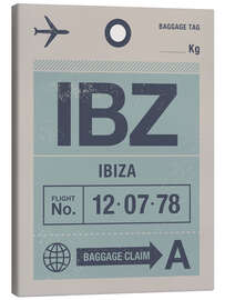 Canvas print Ibiza Travel Tag