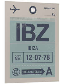 Foam board print Ibiza Travel Tag