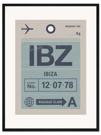 Gerahmter Kunstdruck Ibiza Travel Tag