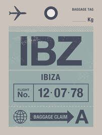 Magnettafel Ibiza Travel Tag