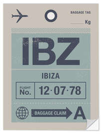 Autocolante decorativo Ibiza Travel Tag