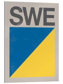 Gallery print Sweden Retro Flag