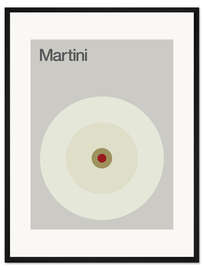 Gerahmter Kunstdruck Martini-Cocktail
