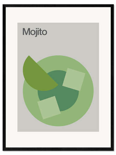 Impresión de arte enmarcada Coctel Mojito