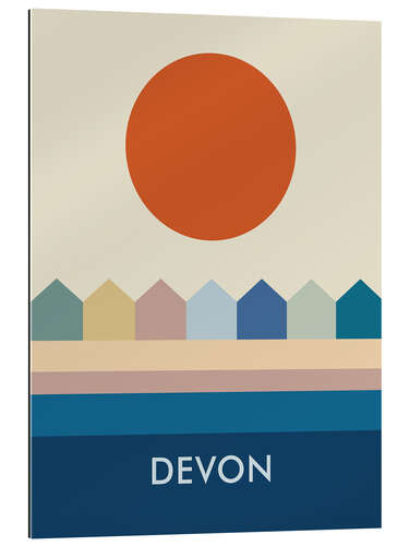 Galleritryck Devon Beach Huts