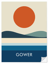 Selvklebende plakat Gower