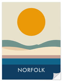 Selvklebende plakat Norfolk