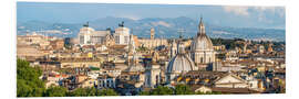 Foam board print Rome skyline