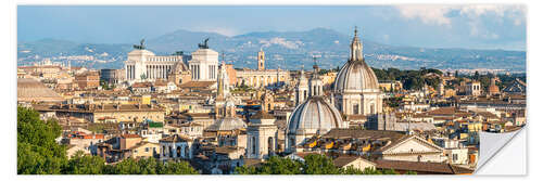 Selvklebende plakat Rome skyline