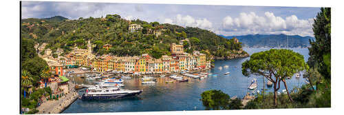 Quadro em alumínio Vista panorâmica de Portofino