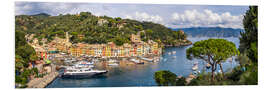 Foam board print Panoramic view of Portofino