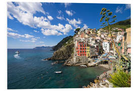 Hartschaumbild Riomaggiore, eines der fünf Dörfer der Cinque Terre