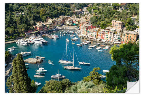 Självhäftande poster Portofino harbor