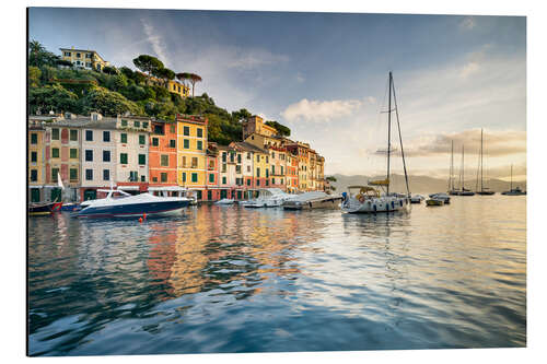 Aluminium print Sunrise in Portofino