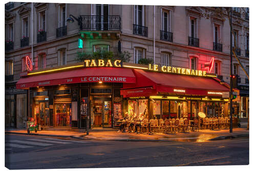 Canvas print Sidewalk Cafe in Paris III