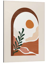 Magnettafel Sonnenuntergang aus dem Fenster